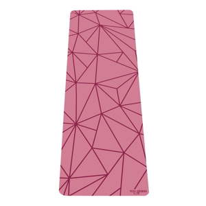Růžová podložka na jógu Yoga Design Lab Geo Rose, 5 mm