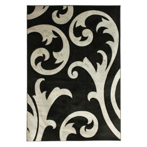 Šedočerný koberec Flair Rugs Elude Grey Black, 80 x 150 cm