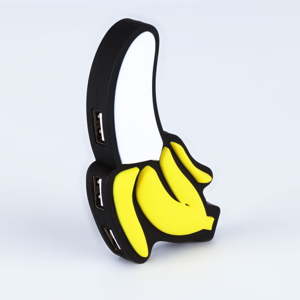 USB hub s 4 porty Just Mustard Banana