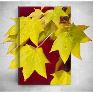 Nástěnný 3D obraz Mosticx Yellow Autumn Leafes, 40 x 60 cm