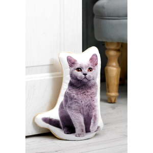 Zarážka do dveří s potiskem Britské modré kočky Adorable Cushions