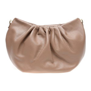 Béžová kožená taška přes rameno Carla Ferreri