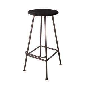 Barová stolička Antic Line Repose Noir, ø 35,5 cm