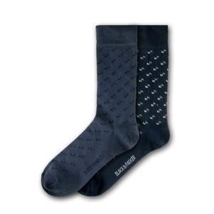 Sada 2 párů unisex ponožek Black&Parker London Ascott, velikost 37 - 43
