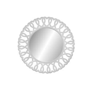Zrcadlo s rámem ve stříbrné barvě Livin Hill Rimini, ⌀ 91 cm