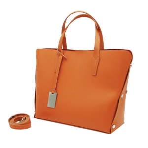 Oranžová kabelka z pravé kůže Andrea Cardone Dettalgio