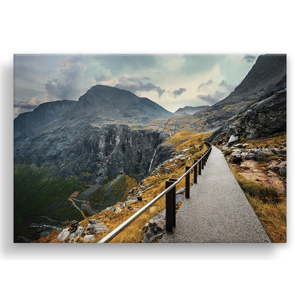 Obraz na plátně Styler Norway Mountains, 115 x 87 cm
