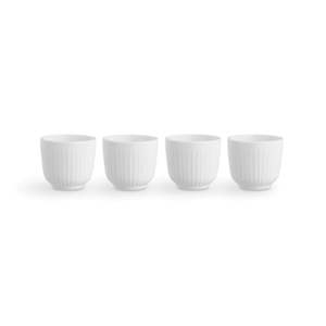 Sada 4 bílých porcelánových hrnků Kähler Design Hammershoi, 200 ml