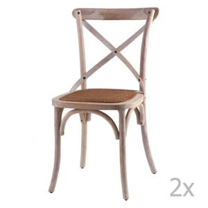 Sada 2 dřevěných jídelních židlí sømcasa Ariana