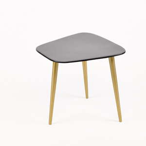 Příruční stolek s šedou deskou ze smaltu Simla Fia