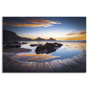 Obraz Styler Glasspik Views Ocean Sunset, 80 x 120 cm