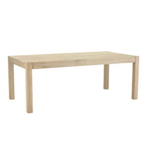 Rozkládací jídelní stůl z dubového dřeva 100x200 cm Texas – Furnhouse