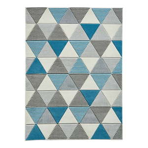 Modrošedý koberec Think Rugs Matrix, 160 x 220 cm