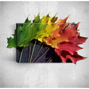 Nástěnný 3D obraz Mosticx Colourful Autumn Leafes, 40 x 60 cm