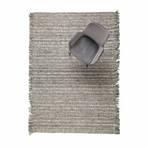 Šedý vlněný koberec Zuiver Frills, 170 x 240 cm