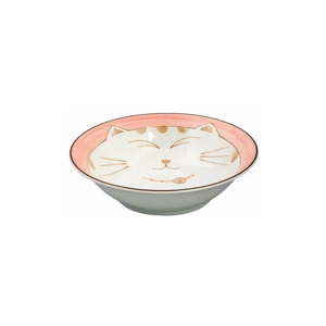 Růžová porcelánová miska Tokyo Design Studio Kawaii Cat, 450 ml