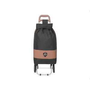 Černá nákupní taška na kolečkách GENTLEMAN FARMER Chariot de Marché, 38 l