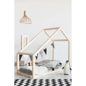 Domečková postel z borovicového dřeva Adeko Mila DM, 80 x 200 cm