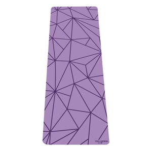 Fialová podložka na jógu Yoga Design Lab Geo Lavender, 5 mm