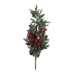 Dekorativní vánoční větev s bobulemi, střední