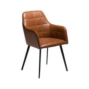 Hnědá koženková židle DAN-FORM Denmark Embrace Vintage