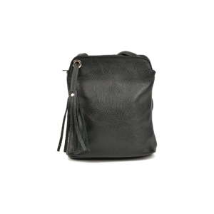 Černý dámský kožený batoh Carla Ferreri Harro