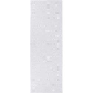 Světle šedý běhoun vhodný do exteriéru Narma Diby, 70 x 150 cm