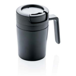 Černý termohrnek s ouškem XD Design Coffee to Go, 160 ml