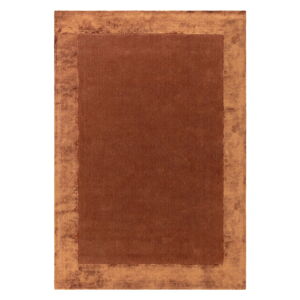 Ručně tkaný koberec s příměsí vlny v cihlové barvě 80x150 cm Ascot – Asiatic Carpets