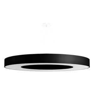 Černé závěsné svítidlo s textilním stínidlem ø 90 cm Galata Slim – Nice Lamps
