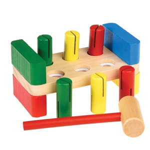 Dětská dřevěná hra s kladívkem Rex London Hammer Bench