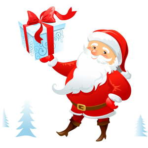 Vánoční samolepka Ambiance Santa Claus Lapland