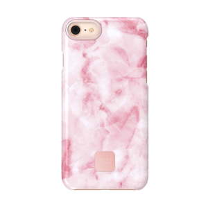Růžovo-bílý ochranný kryt na telefon pro iPhone 7 a 8 Happy Plugs Slim