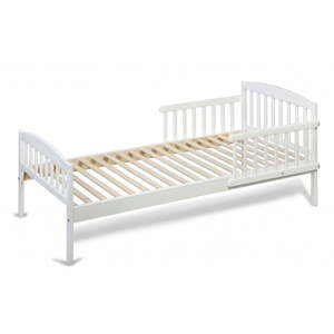 Bílá dětská postel z borovicového dřeva YappyKids Classic, 70 x 140 cm