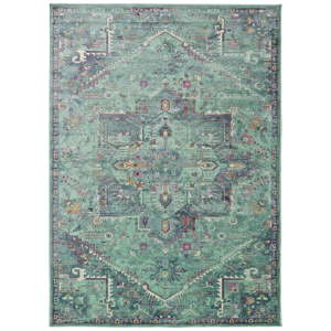 Zelený koberec z viskózy Universal Lara, 120 x 170 cm