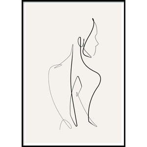 Nástěnný obraz SKETCHLINE/NAKED, 50 x 70 cm