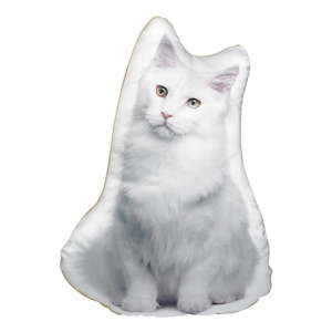 Polštářek s potiskem bílé kočky Adorable Cushions