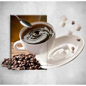 Nástěnný 3D obraz Mosticx Coffee Time, 40 x 60 cm