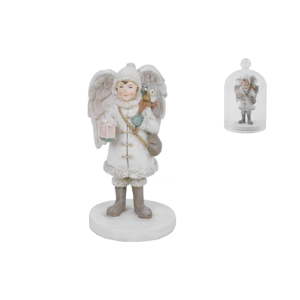 Dekorativní andělíček ve skle Ego Dekor Glass, výška 10,5 cm