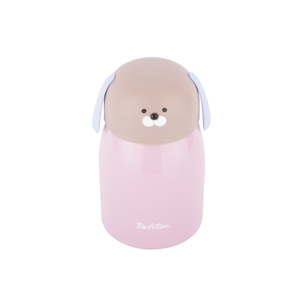 Růžová nerezová termoláhev Tantitoni Cute Doggy, 280 ml