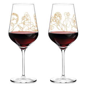 Sada 2 sklenic na červené víno z křišťálového skla Ritzenhoff Mythology, 600 ml