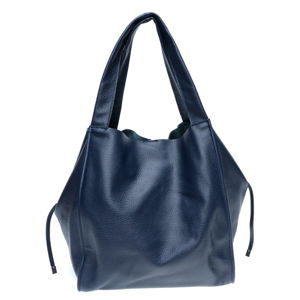 Modrá kožená nákupní taška Isabella Rhea