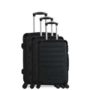 Sada 3 černých cestovních kufrů na kolečkách Infinitif Horten-A