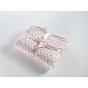 Růžová dětská deka Tanuki Little Dots, 80 x 110 cm
