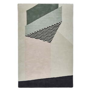 Šedý vlněný koberec Think Rugs Collins Sharp, 150 x 230 cm