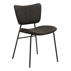 Černá jídelní židle s kovovými nohami DAN-FORM Thrill