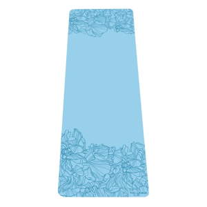 Tyrkysově modrá podložka na jógu Yoga Design Lab Aadrika Aqua, 5 mm