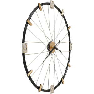 Nástěnné hodiny Kare Design Spoke Wheel, průměr 80 cm