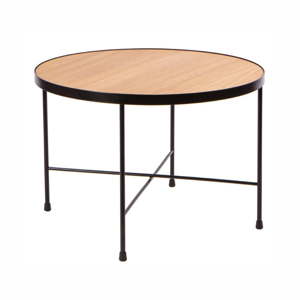 Konferenční stolek s deskou z dubového dřeva Nørdifra Oak, ⌀ 60 cm