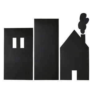 Černá nástěnná samolepka Kave Home Nisi, 115 x 145 cm